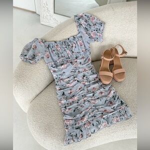 Honey - Klesis Meadow Floral Print Ruffle Mini Dress